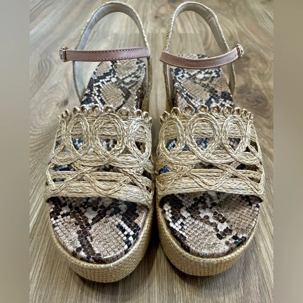 Jessica Simpson Women's Camilia Platform Wedge Sandals Women's Size 7.5 EUC